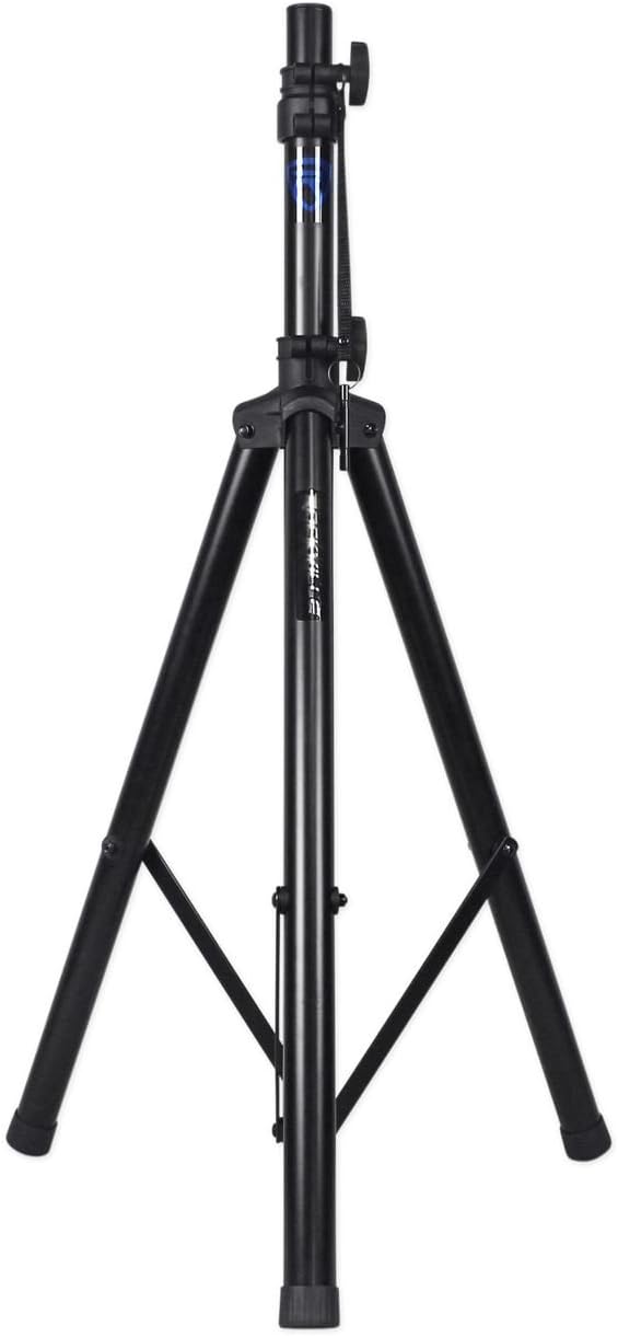 Rockville RVES1 Pair Tripod DJ PA Speaker Stands with Carry Bag, 100 lbs Capacity, Adjustable Height to 71", Steel Construction, for Events & Performances