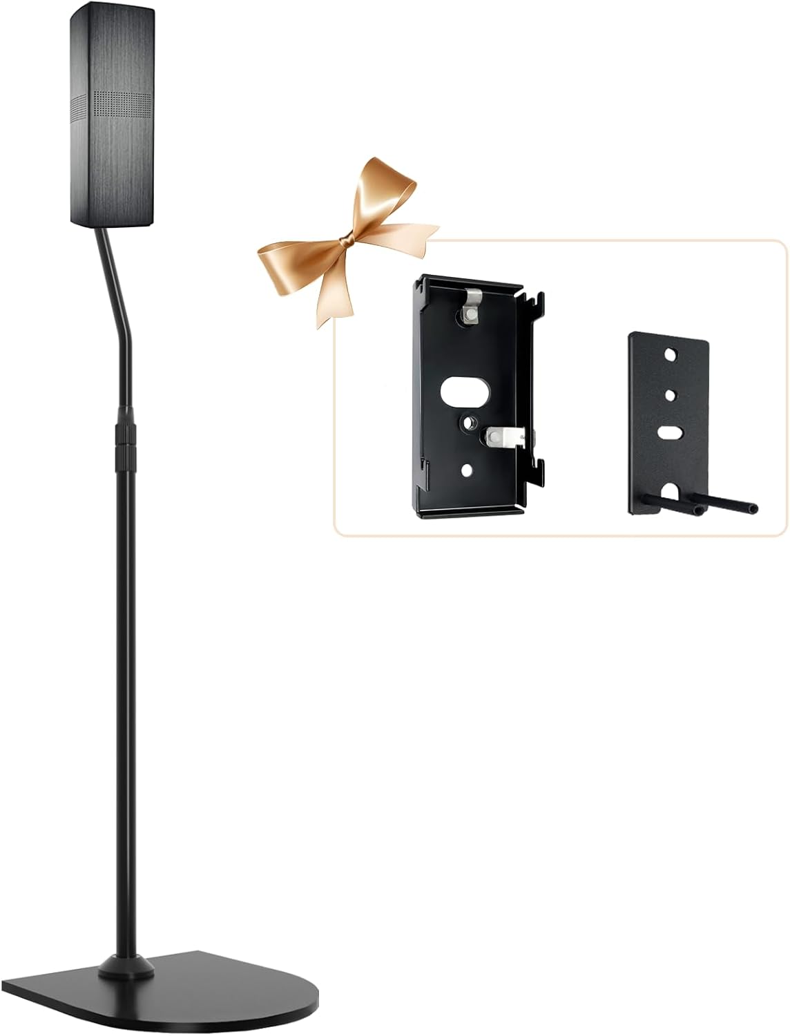 Pack of 1 Height Adjustable Stand for Bose Speaker Stands, with Slideconnect Bracket, for Surround 700, OmniJewel Lifestyle 650, CineMate GS Series II, for Bose 700 Speakers Stands