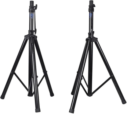 Rockville RVES1 Pair Tripod DJ PA Speaker Stands with Carry Bag, 100 lbs Capacity, Adjustable Height to 71", Steel Construction, for Events & Performances