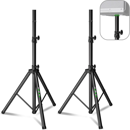 Pair of Speaker Tripod Stands Height Adjustable from 43.7'' to 70.8'' PA DJ Party Tripod Speaker Stand 35mm Compatible Insert